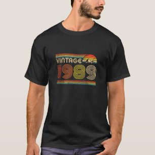 35. Geburtstagsgeschenke Retro Vintag 1989 35 Jahr T-Shirt
