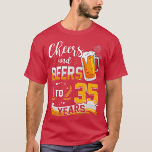 35. Geburtstagsjubiläum und Bier bis 35 Jahre Gebo T-Shirt