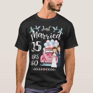 35. Hochzeitstag - Vor 35 Jahren frisch vermählt T-Shirt