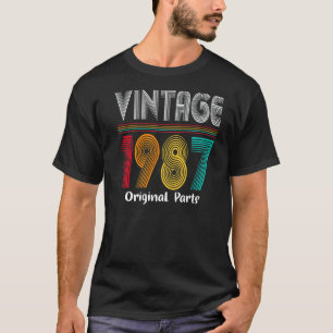35 Jahre alt Geboren im Vintagen Jahr 1987 35. Geb T-Shirt