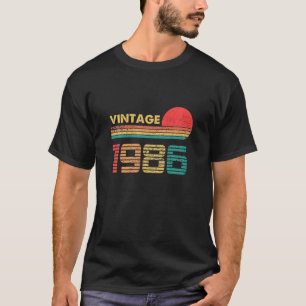 35 Jahre alt Geburtstag Vintager Klassiker Geboren T-Shirt