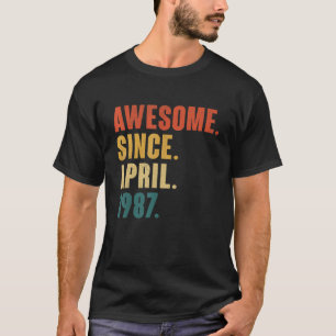 35 Jahre alt Phantastisch seit April 1987 35. Gebu T-Shirt