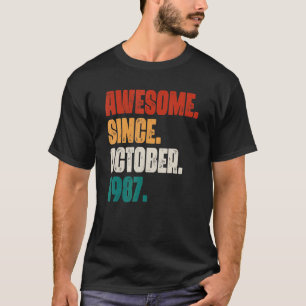 35 Jahre alt Phantastisch seit Oktober 1987 35. Ge T-Shirt