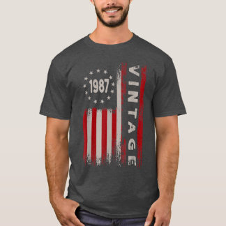 35 Jahre alte Geschenke Vintag 1987 amerikanische T-Shirt