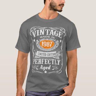 35 Jahre alte Geschenke Vintag 1987 Limited Editio T-Shirt