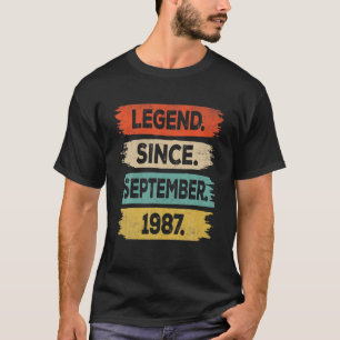 35 Jahre alte Geschenklee seit September 1987 35. T-Shirt