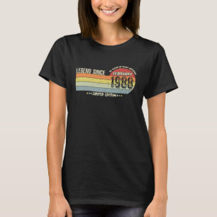 35 Jahre alte Legende seit Februar 1988 35. Geburt T-Shirt