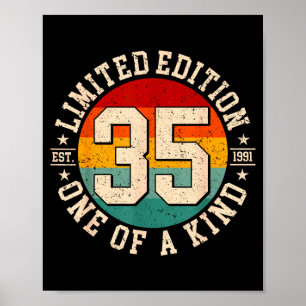 35 Jahre alte limitierte Auflage 1991 zum 35. Poster