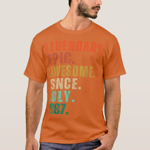 35 Jahre alter Witz Phantastisch seit Juli 1987 35 T-Shirt