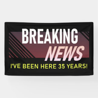 35 Jahre Arbeit Jahrestag 35. Mitarbeiter Banner