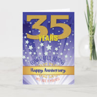 35 Jahre Erholung Jahrestag kühne Zahl