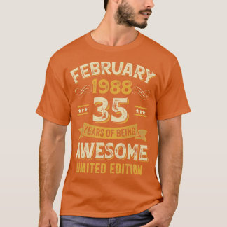 35 Jahre Phantastisch Vintag im Februar 1988 35. G T-Shirt