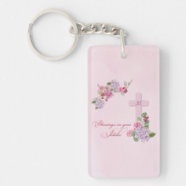 35. Jahrestag des religiösen Lebens katholische Nu Schlüsselanhänger (Vorderseite)