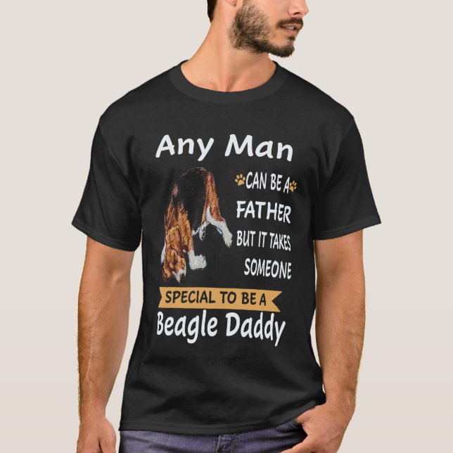 35 Jeder Mann - Beagle Daddy Beagle T-Shirt (Vorderseite)