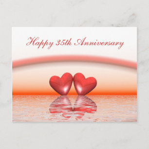 35. Jubiläum Coral Hearts Postkarte