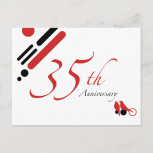 35. Jubiläum (Mod-Vögel) Postkarte