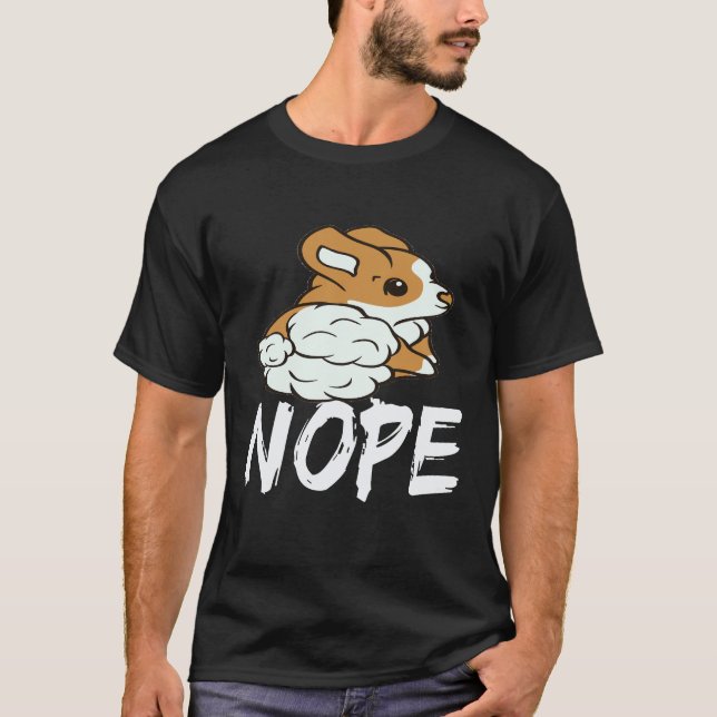35 Nein - Corgi T-Shirt (Vorderseite)