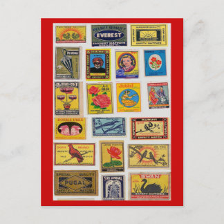 #35 Sicherheit passt Vintage Postkarte