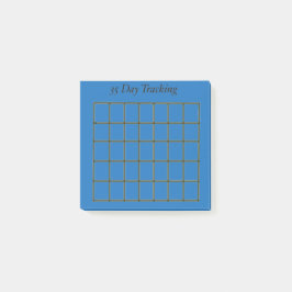 35 Tage Tracker Blue Sticky Notes Post-it Klebezettel