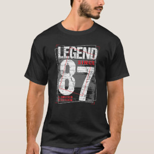 35 Years Old Vintage 1987 35th Birthday Decoration T-Shirt