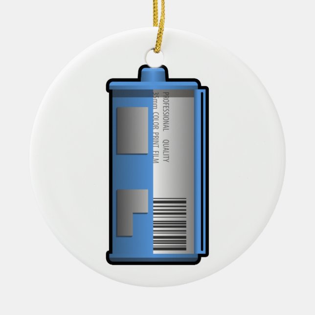 35mm Film-Kanister-Verzierung Keramikornament (Vorne)