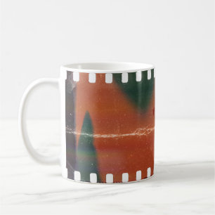 35mm Filmstreifen Start, coole Kratzer. Kaffeetasse