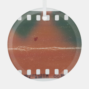 35mm Filmstreifen Start, coole Kratzer. Ornament Aus Glas