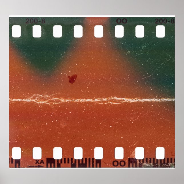 35mm Filmstreifen Start, coole Kratzer. Poster (Vorne)