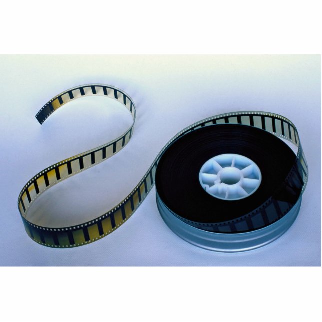 35mm leere Filmrolle Freistehende Fotoskulptur (Vorne)
