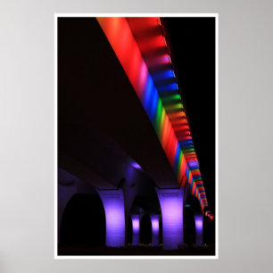 35W Bridge Minneapolis - Gay Pride Poster