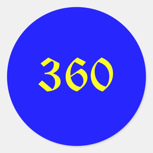 360 Aufkleber (Vorderseite)