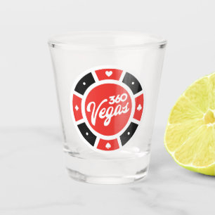 360-Chip-Rücken-Logo Schnapsglas