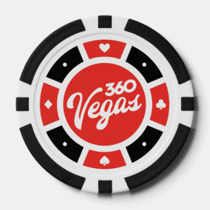 360 Vegas-Chip-Logo - Rückwand Pokerchips