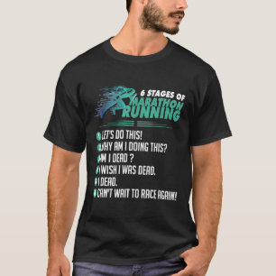 365 6 Bühnen Marathon Running T-Shirt Geschenk aus