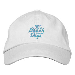 365 BEACH DAYS cap (weiß/blau) Bestickte Baseballkappe
