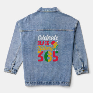 365 Black History 2025 Tri-Blend-Shirt Jeansjacke