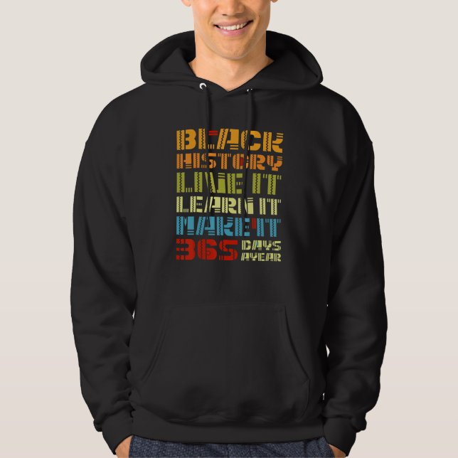 365 Days Black History Month Celebration Melanin P Hoodie (Vorderseite)