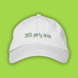 365 Party Bride Green Pop Girl Summer Vater Hat Bestickte Baseballkappe