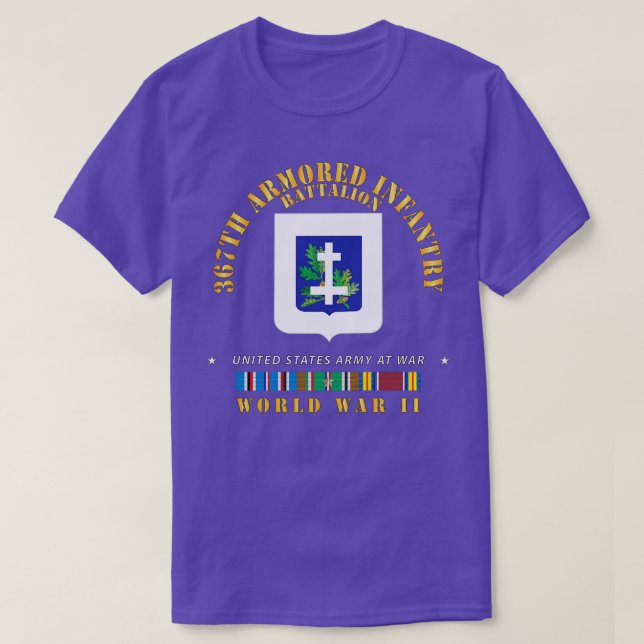367. Armored Infanterie Battalion DUI w EUR SVC X T-Shirt (Design vorne)