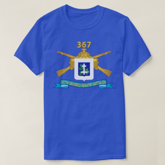 367. Armored Infanterieattalion mit Br DUI Ribbon  T-Shirt (Design vorne)