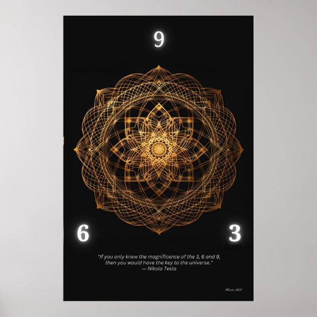 369 MANDALA WALL ART POSTER (Vorne)