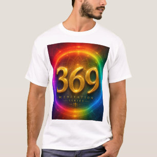 369 Meditationsserie Gold   Tesla 3-6-9 Methode T-Shirt