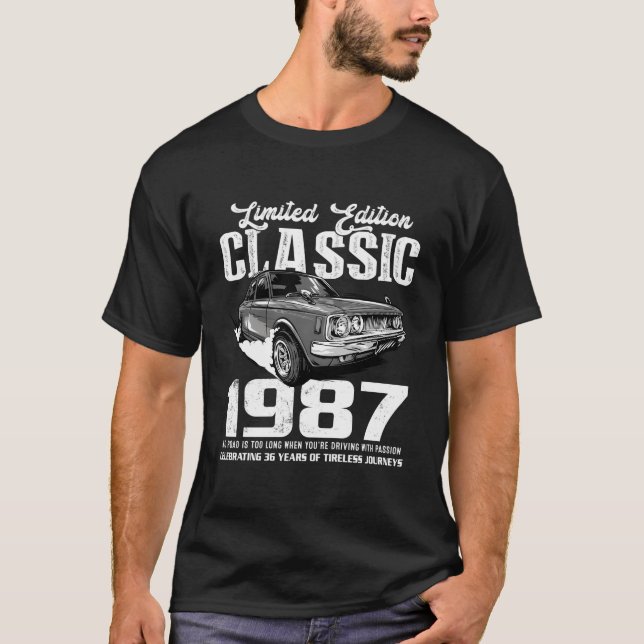 36. Auto seit 1987 für 36 T-Shirt (Vorderseite)