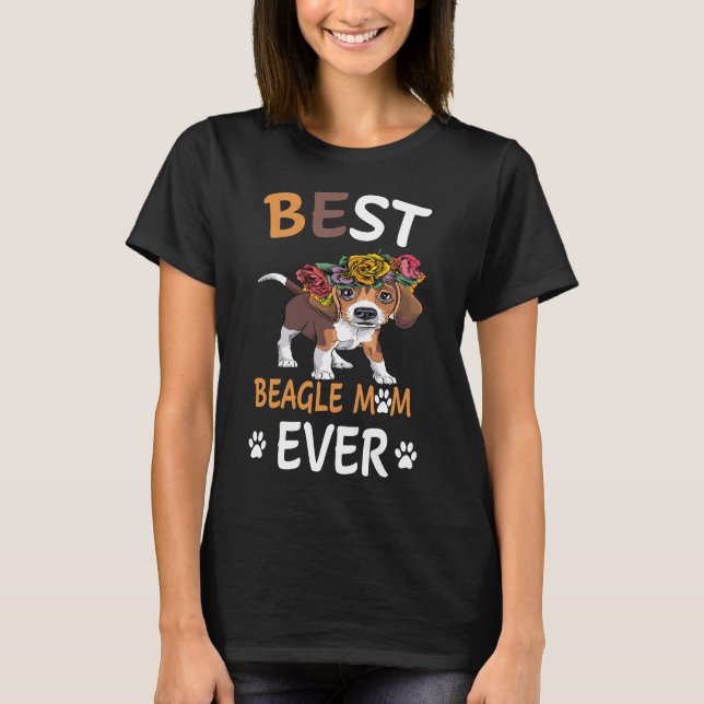 36 Beste Beagle-Mama je T-Shirt (Vorderseite)