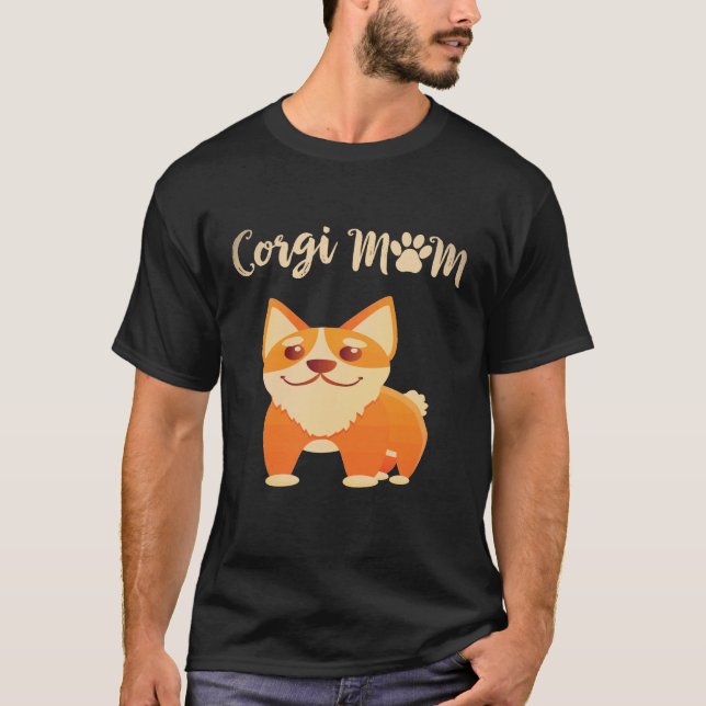 36 Corgi-Mama Corgi T-Shirt (Vorderseite)