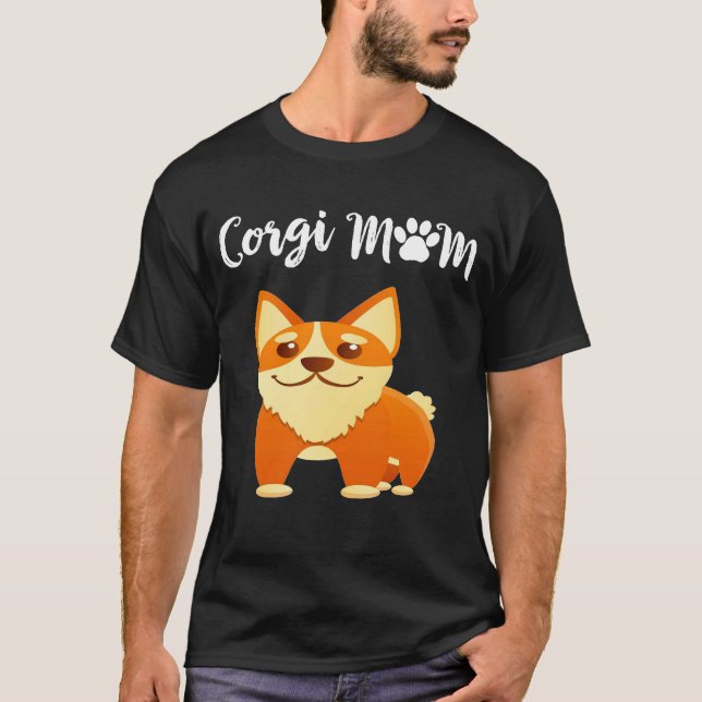 36 Corgi-Mama T-Shirt (Vorderseite)