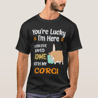 36 Du bist ein Glückspilz Corgi T-Shirt