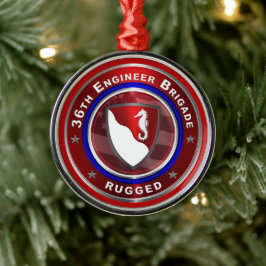 36. ENGINEER BRIGADE Weihnachten Ornament Aus Metall