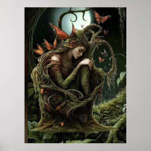 *~* 36 FD3 Earth Keeper Guardian Surreal Poster