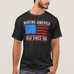 36. Geburtstag Amerika großartig machen seit 1987 T-Shirt